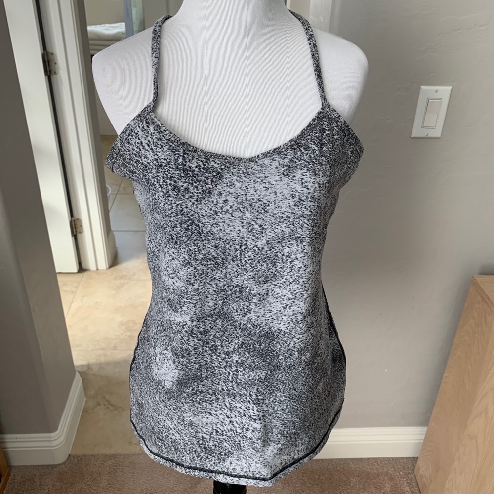 Lululemon Athletica Power Y Tank Heather gray 10
